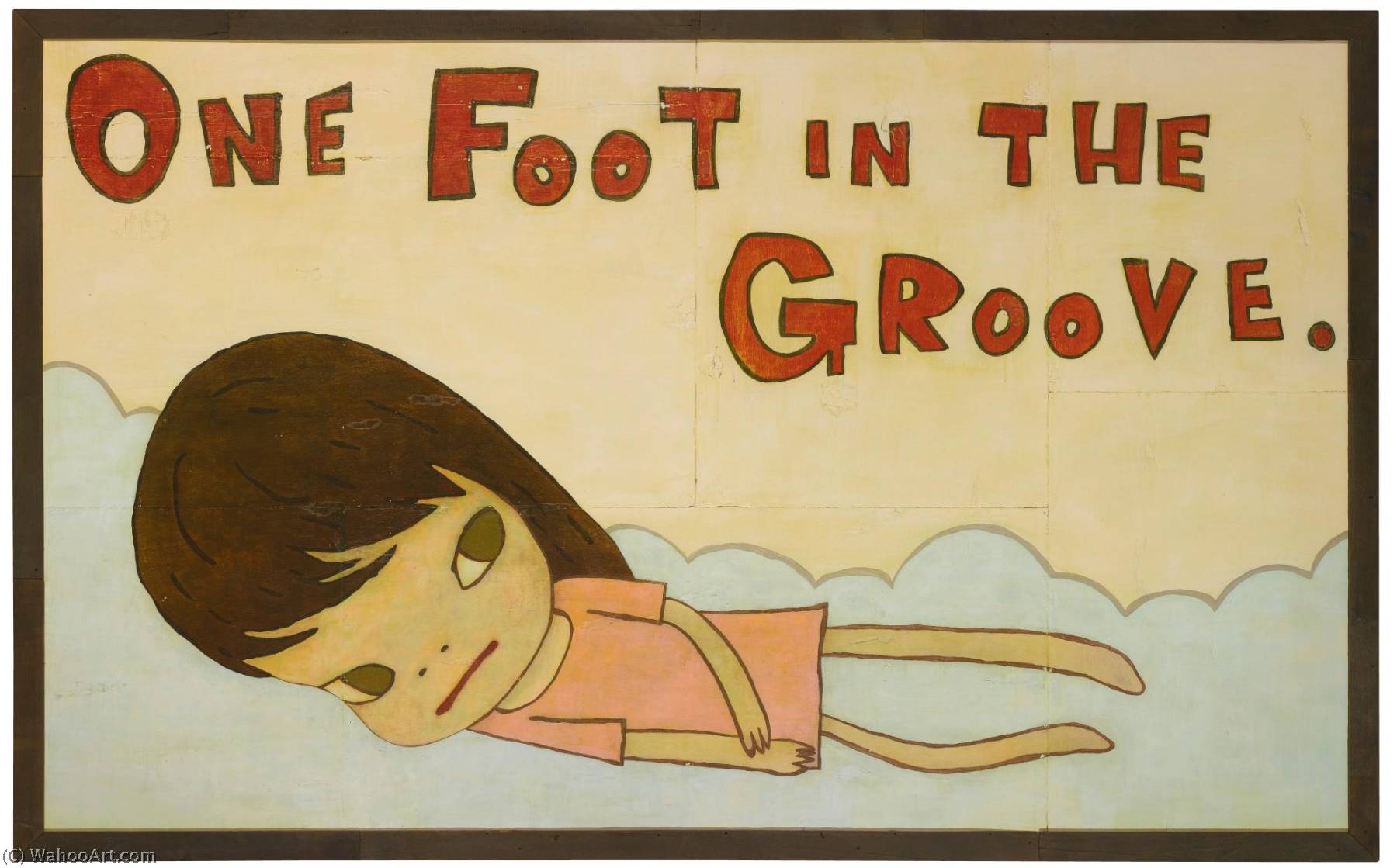 Wikioo.org - สารานุกรมวิจิตรศิลป์ - จิตรกรรม Yoshitomo Nara - One Foot in the Groove (For Donnie Fritts)