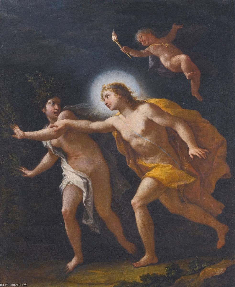 WikiOO.org - Encyclopedia of Fine Arts - Maľba, Artwork Paolo De Matteis - Apollo and Daphne