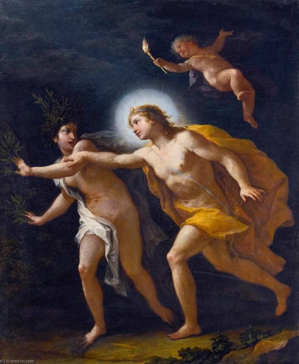 WikiOO.org - אנציקלופדיה לאמנויות יפות - ציור, יצירות אמנות Paolo De Matteis - Apollo and Daphne