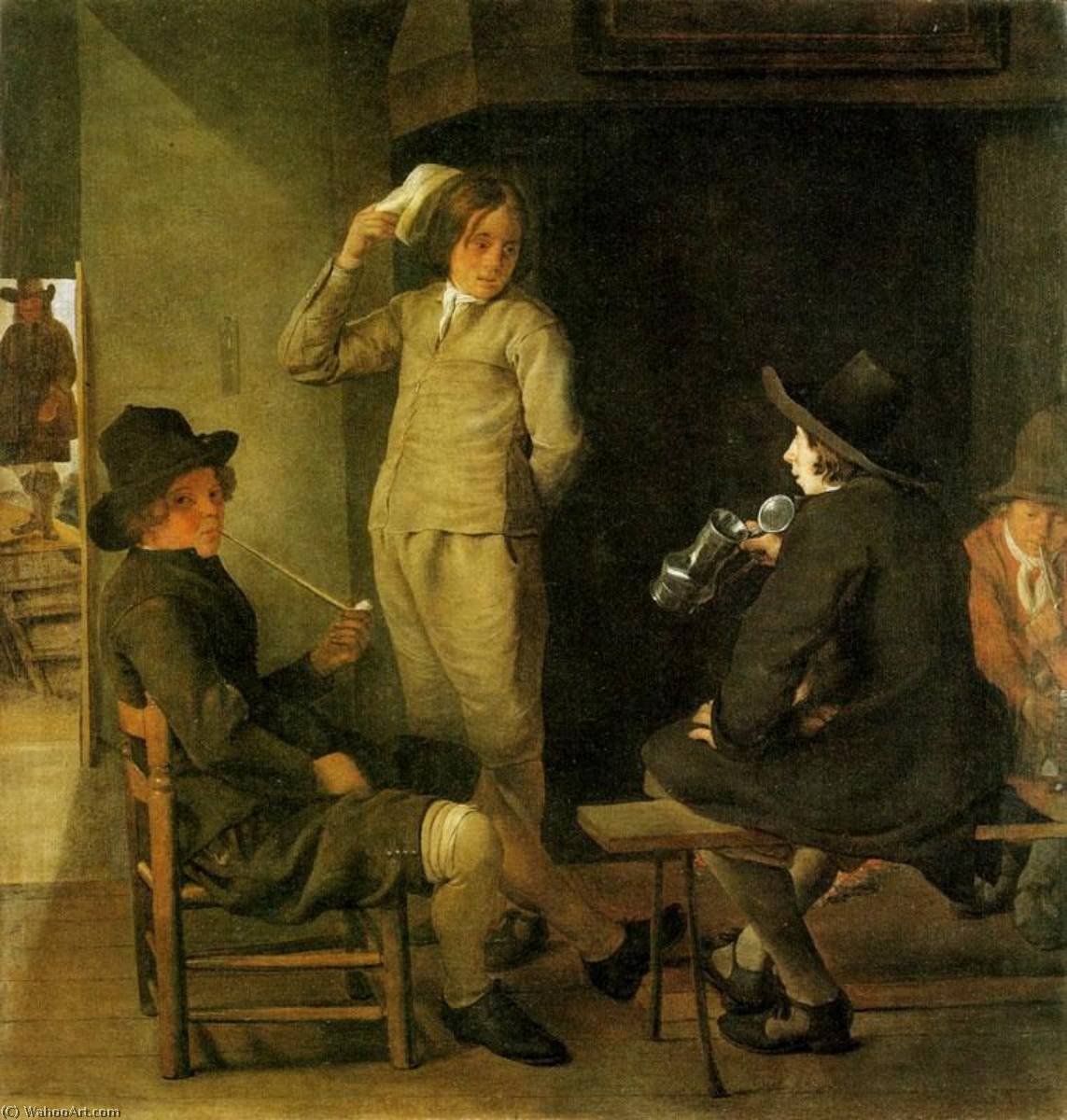 Wikioo.org - The Encyclopedia of Fine Arts - Painting, Artwork by Michael Sweerts - An Inn Parlour