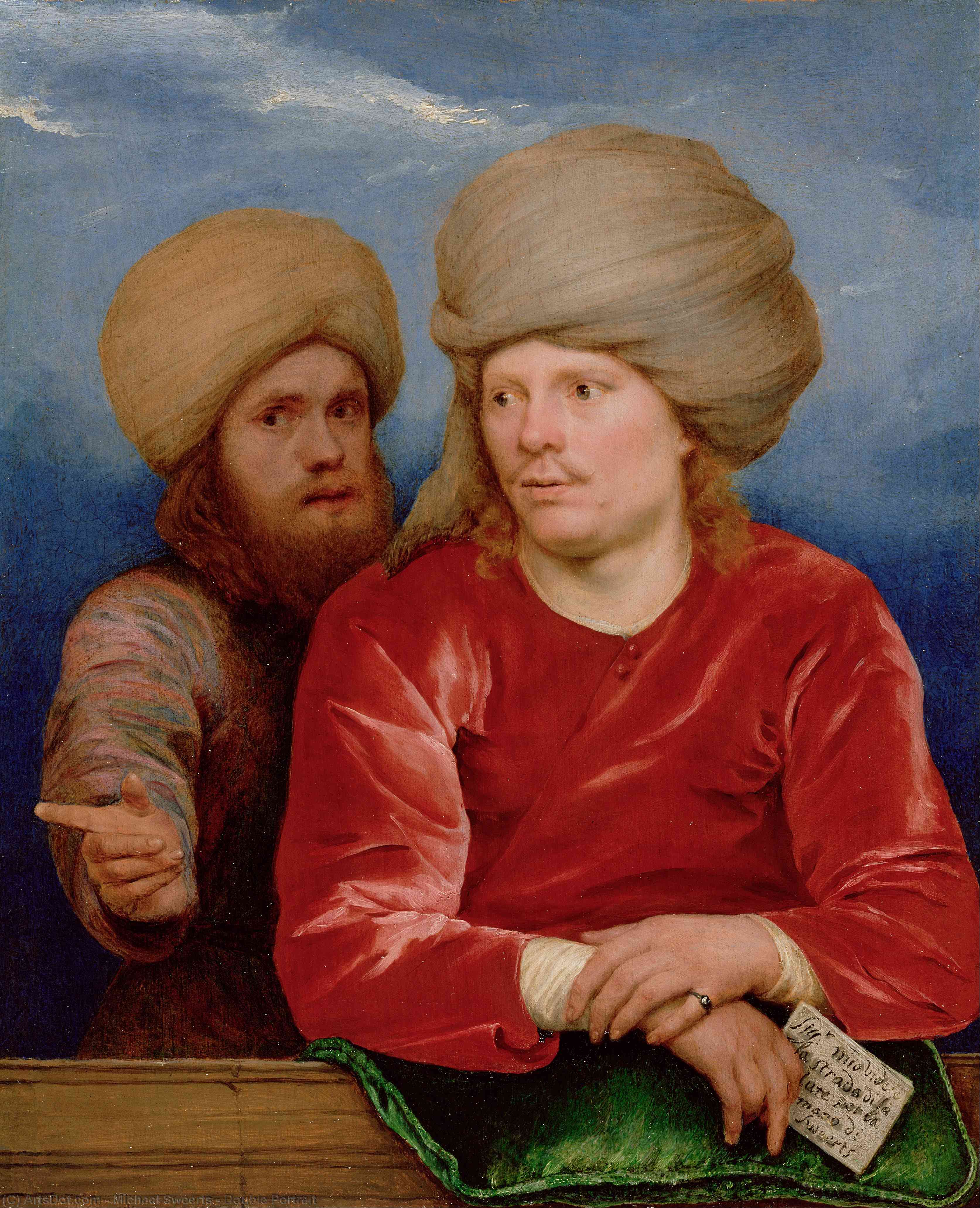 Wikioo.org - The Encyclopedia of Fine Arts - Painting, Artwork by Michael Sweerts - Double Portrait