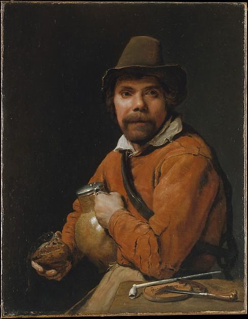 Wikioo.org - The Encyclopedia of Fine Arts - Painting, Artwork by Michael Sweerts - Man Holding a Jug