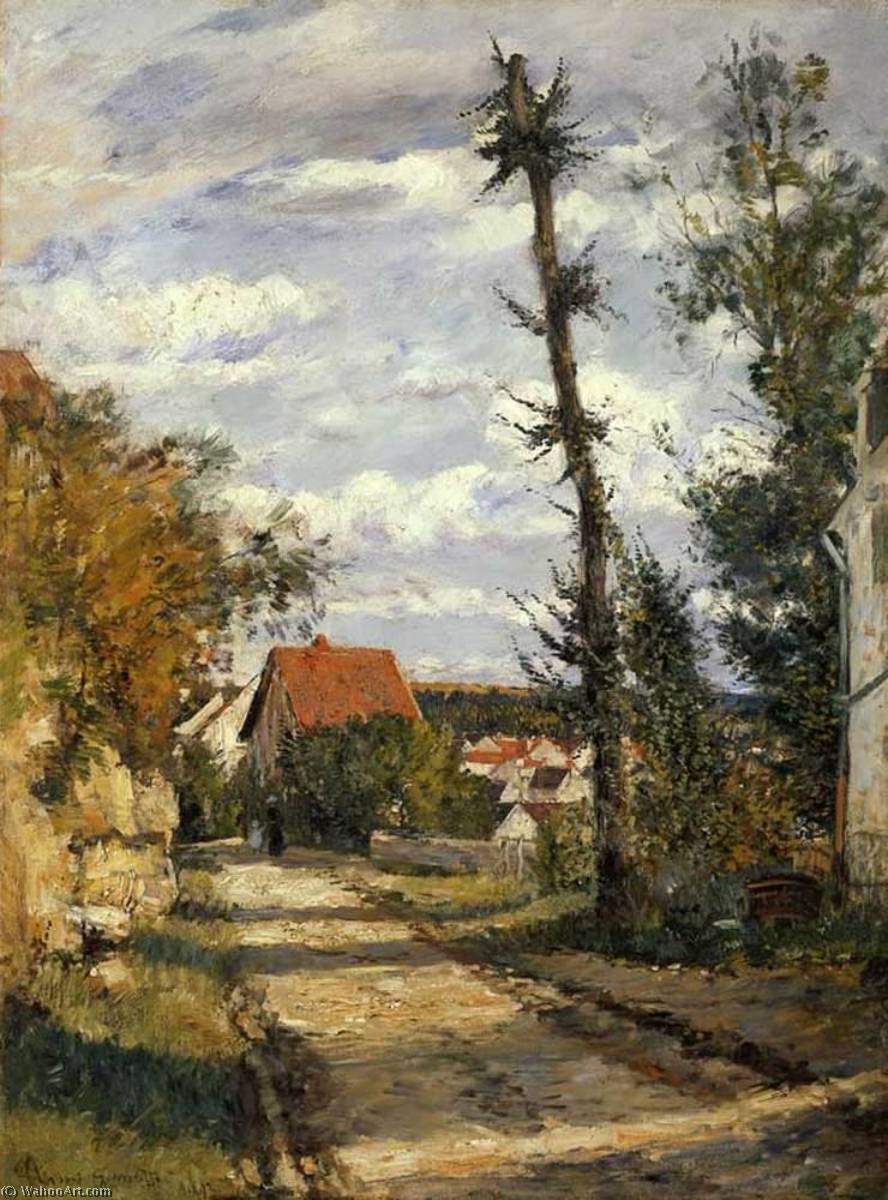 Wikioo.org - The Encyclopedia of Fine Arts - Painting, Artwork by Norbert Goeneutte - Old Road to Auvers