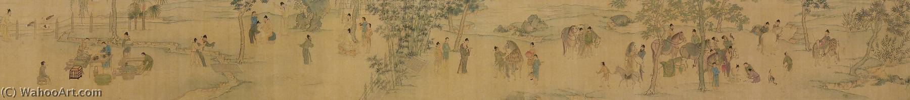 Wikioo.org - The Encyclopedia of Fine Arts - Painting, Artwork by Qiu Ying - ELEGANT GATHERING IN THE GARDEN