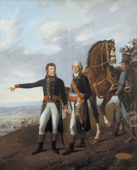 WikiOO.org - Encyclopedia of Fine Arts - Maleri, Artwork Robert Jacques François Lefèvre - General Bonaparte and his chief of staff Berthier at the Battle of Marengo