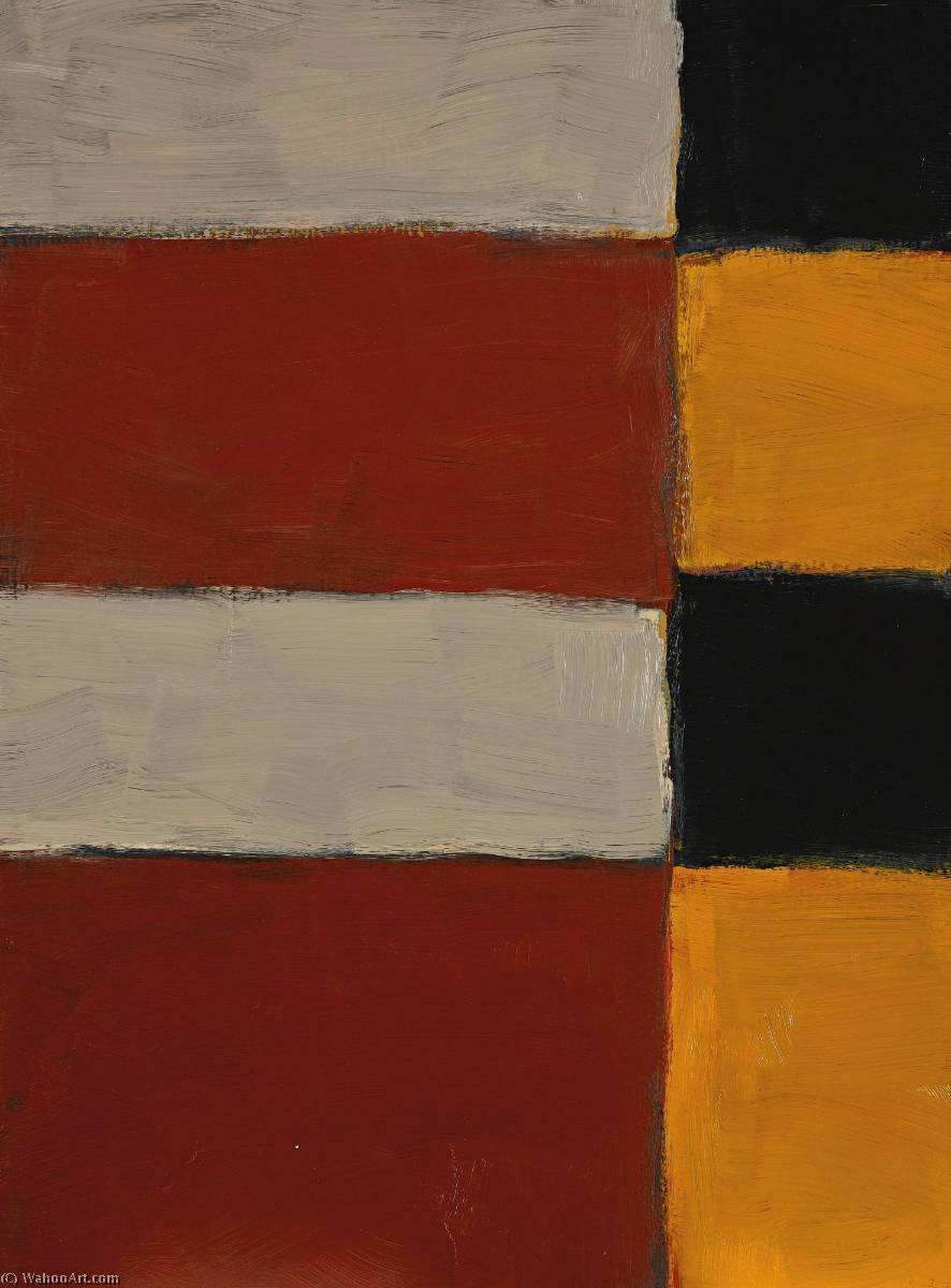 Wikioo.org - The Encyclopedia of Fine Arts - Painting, Artwork by Sean Scully - Tilted Mirror