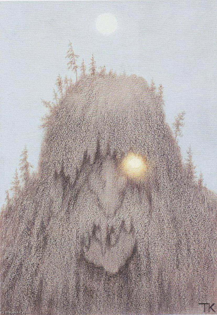 WikiOO.org - دایره المعارف هنرهای زیبا - نقاشی، آثار هنری Theodor Kittelsen - Forest Troll