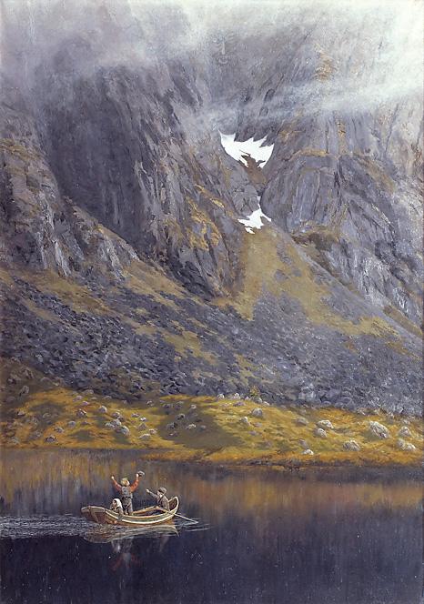 Wikioo.org - The Encyclopedia of Fine Arts - Painting, Artwork by Theodor Kittelsen - Echo