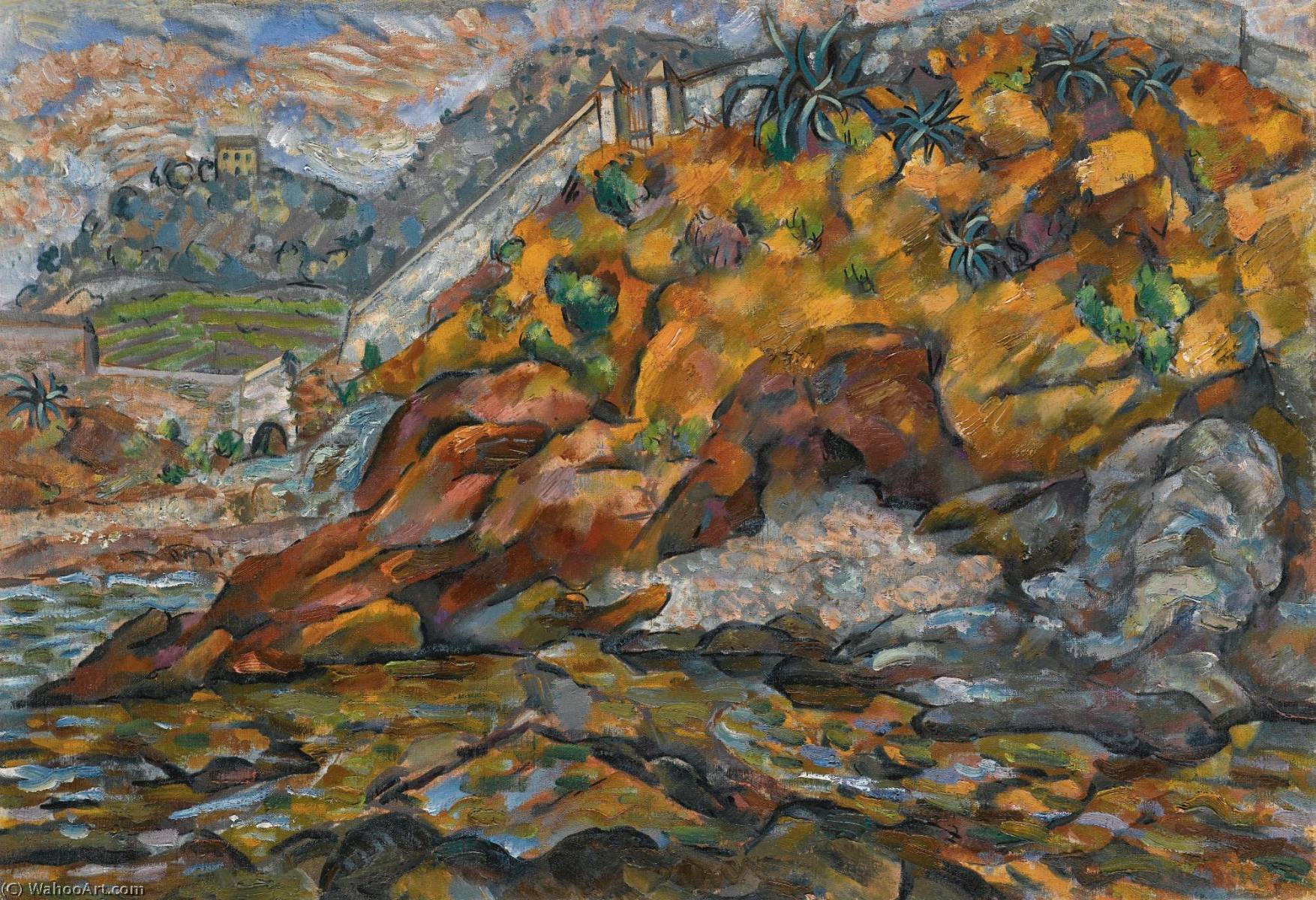 Wikioo.org - The Encyclopedia of Fine Arts - Painting, Artwork by Vladimir Davidovich Baranov Rossine - The View near Bastia