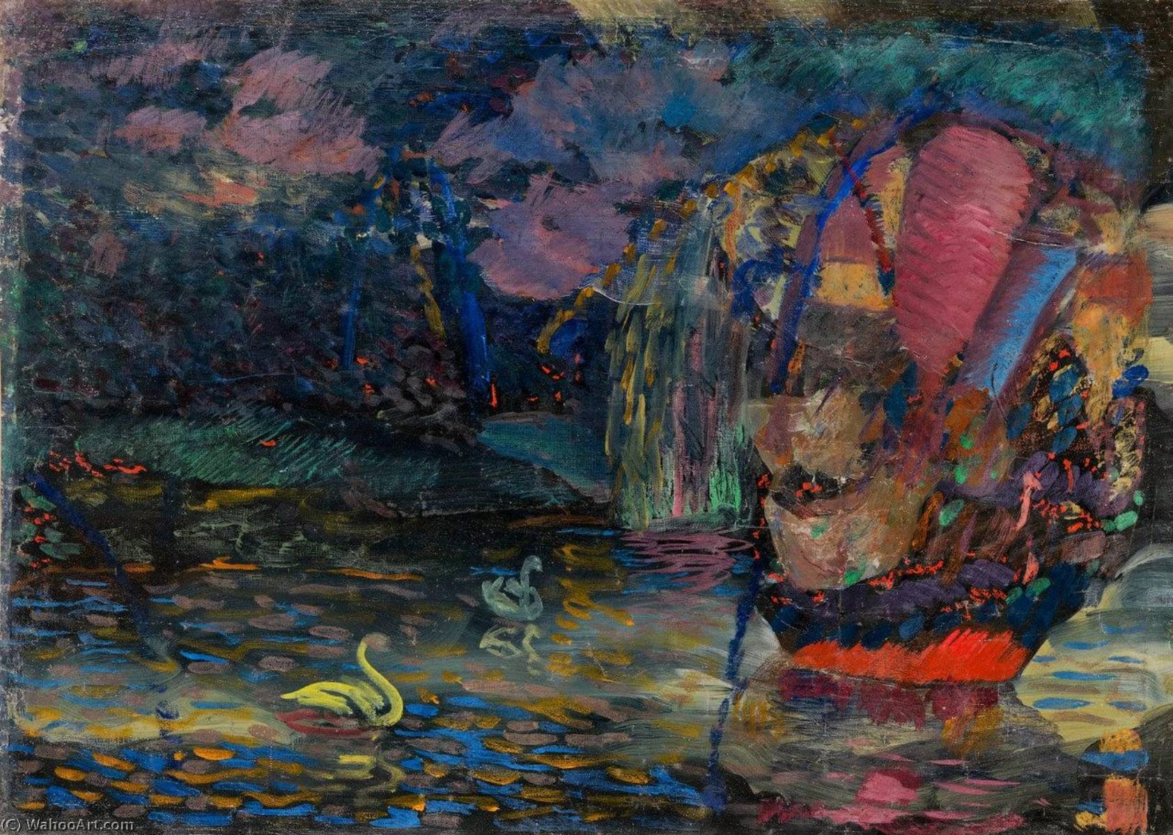 Wikioo.org - The Encyclopedia of Fine Arts - Painting, Artwork by Vladimir Davidovich Baranov Rossine - Fairy Lake