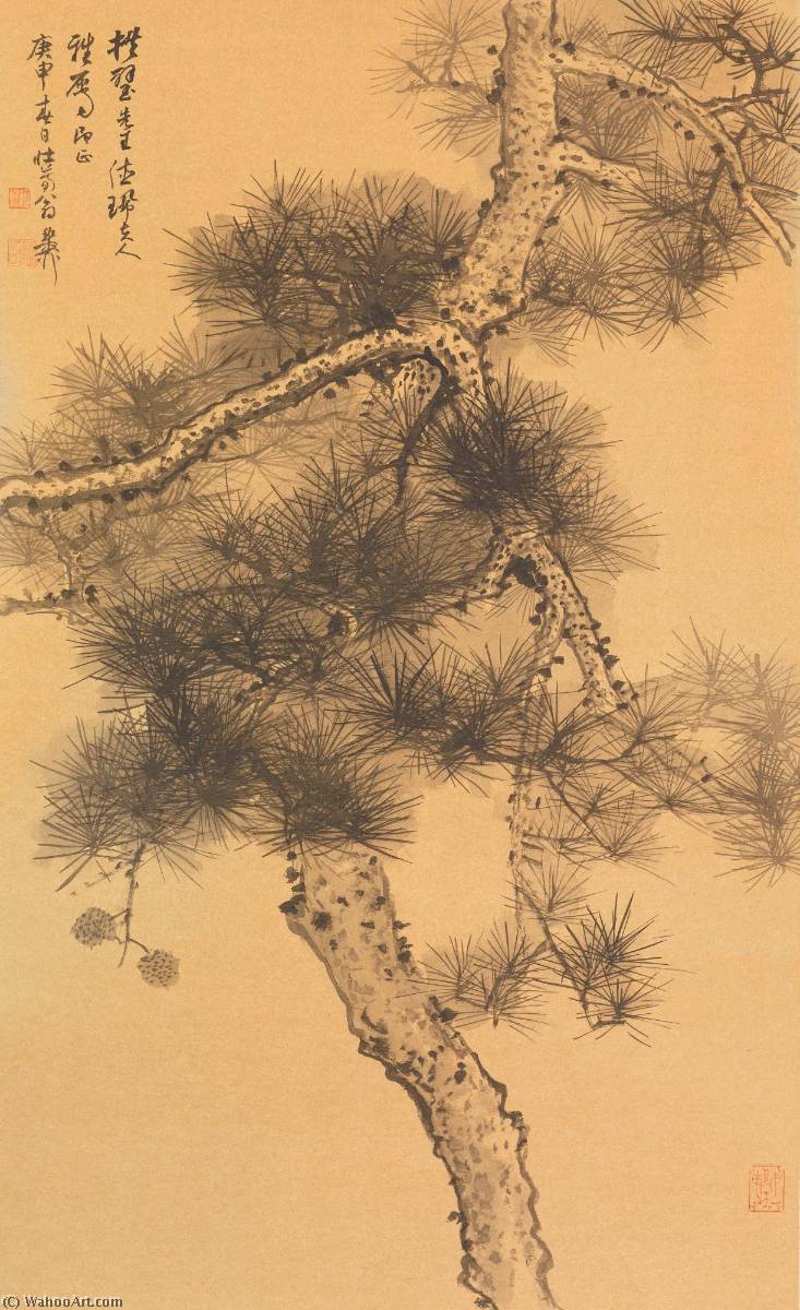 WikiOO.org - Enciclopedia of Fine Arts - Pictura, lucrări de artă Xie Zhiliu - PINE TREE