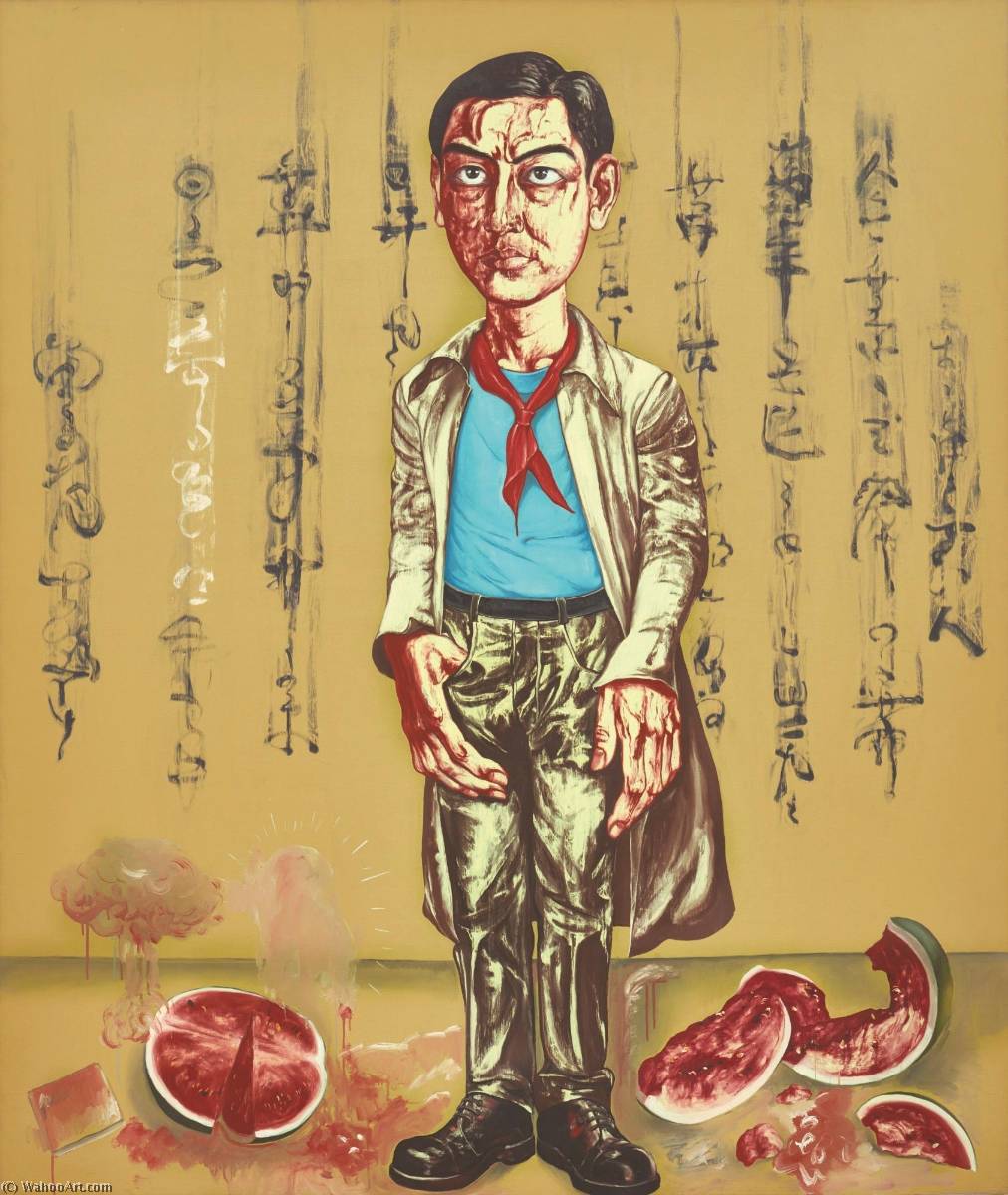 Wikioo.org – L'Enciclopedia delle Belle Arti - Pittura, Opere di Zeng Fanzhi - autoritratto