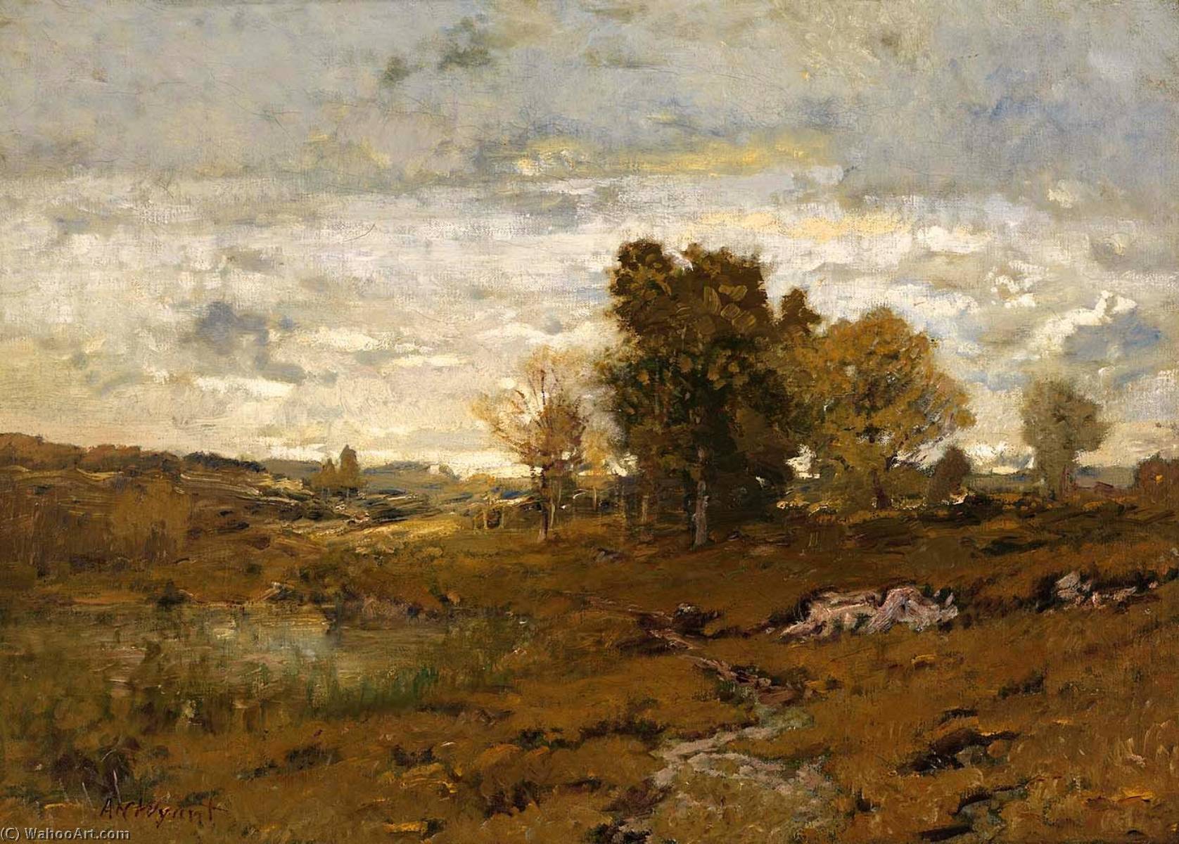 Wikioo.org - The Encyclopedia of Fine Arts - Painting, Artwork by Alexander Helwig Wyant - Autumn at Arkville