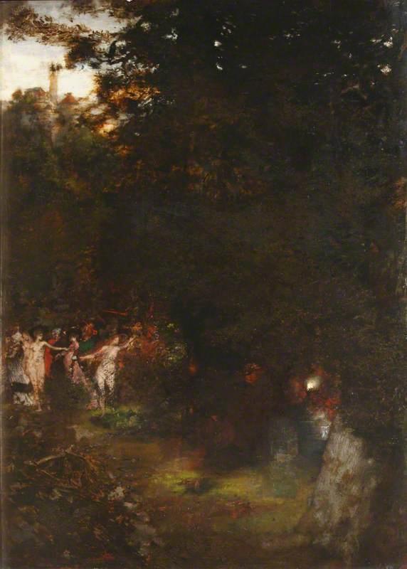WikiOO.org - Енциклопедія образотворчого мистецтва - Живопис, Картини
 Albert Von Keller - The Midnight Dance