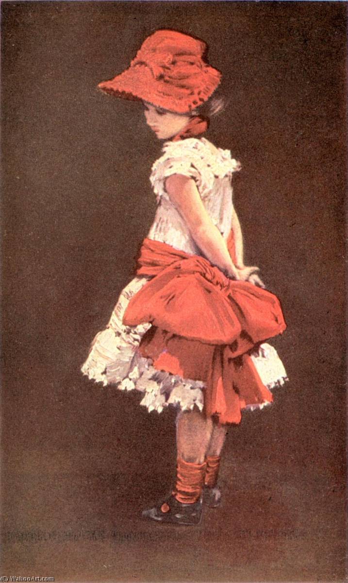 Wikioo.org - The Encyclopedia of Fine Arts - Painting, Artwork by Albert Von Keller - The Little Parisienne