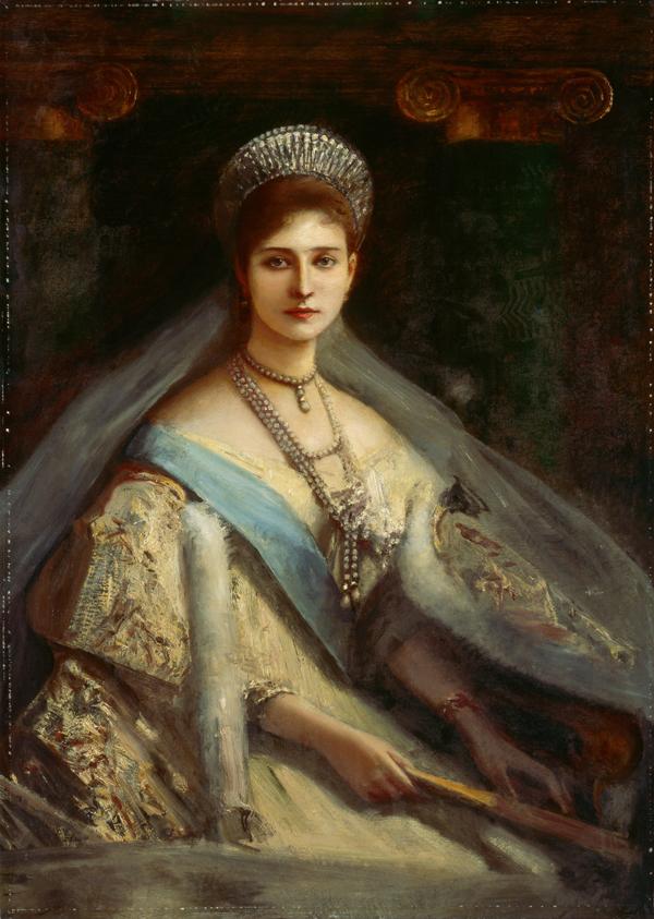 WikiOO.org - دایره المعارف هنرهای زیبا - نقاشی، آثار هنری Albert Von Keller - Empress Alexandra Fyodorovna of Russia