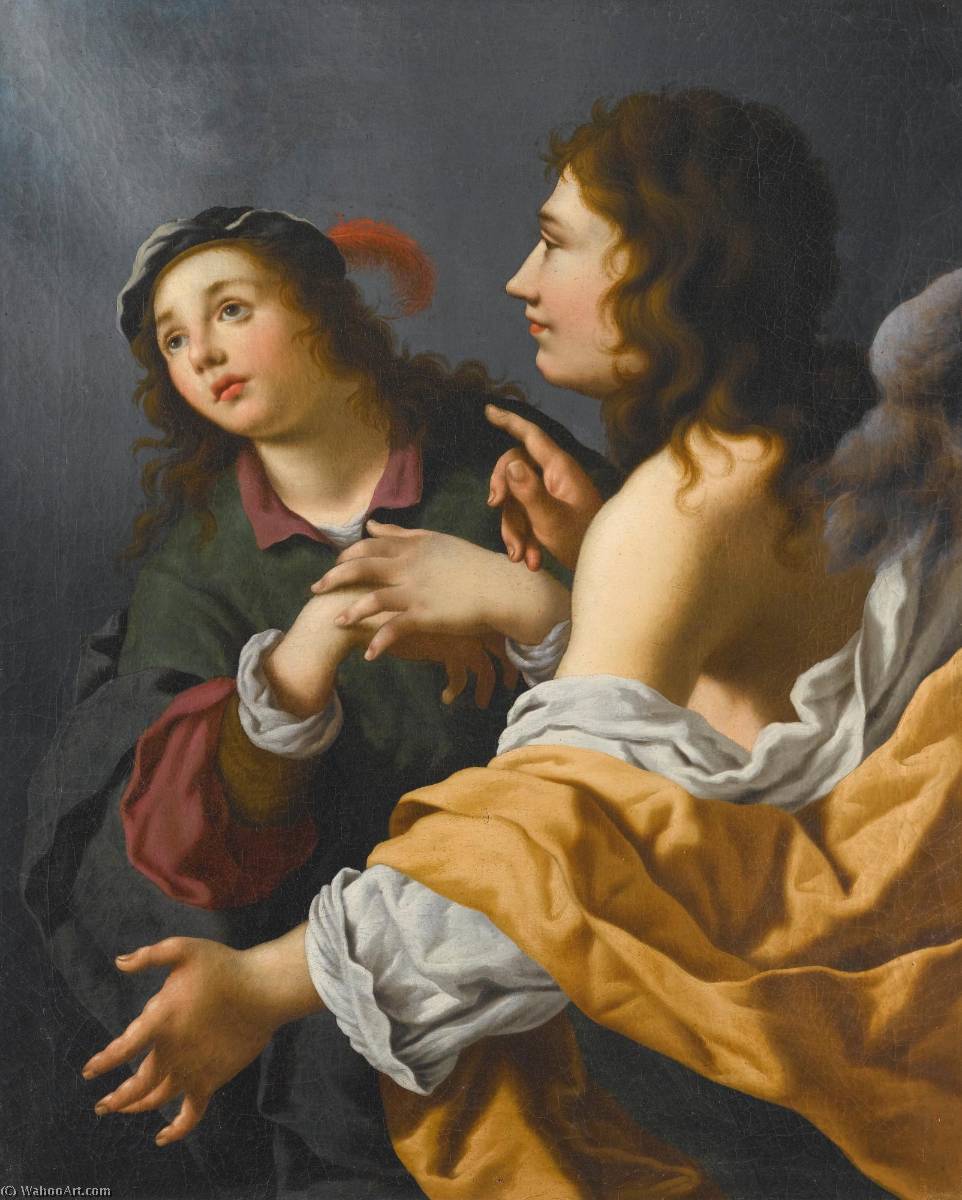 WikiOO.org - Encyclopedia of Fine Arts - Lukisan, Artwork Alessandro Rosi - The guardian angel
