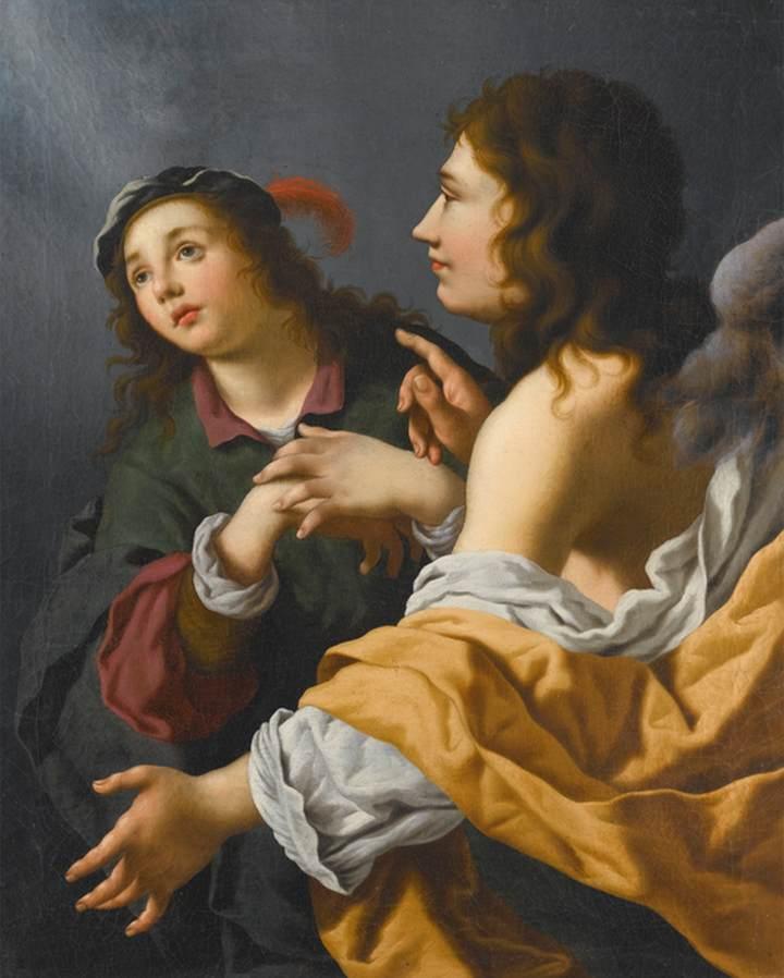 Wikioo.org - The Encyclopedia of Fine Arts - Painting, Artwork by Alessandro Rosi - The Guardian Angel
