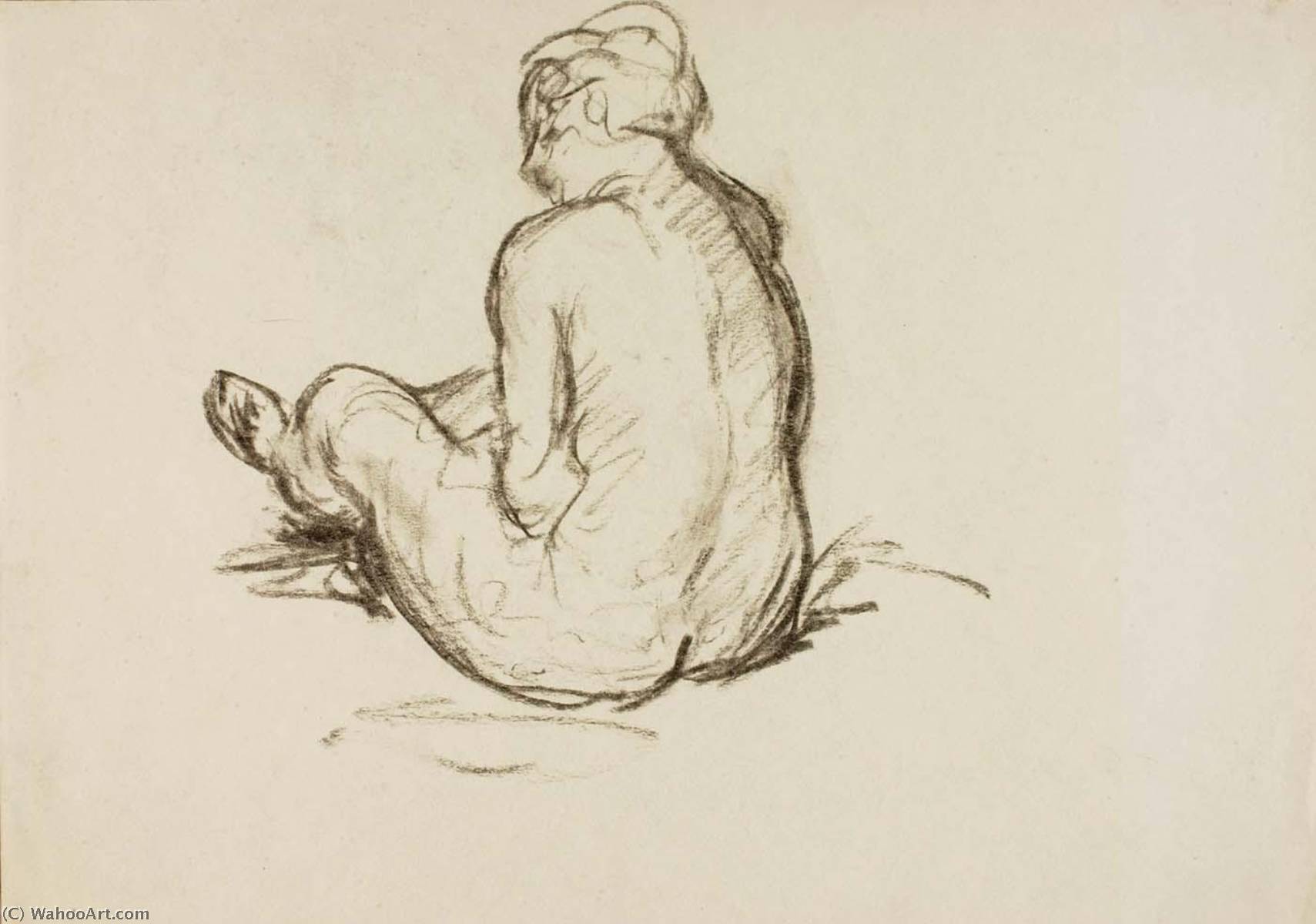 WikiOO.org - Encyclopedia of Fine Arts - Lukisan, Artwork Alfred Henry Maurer - Nude