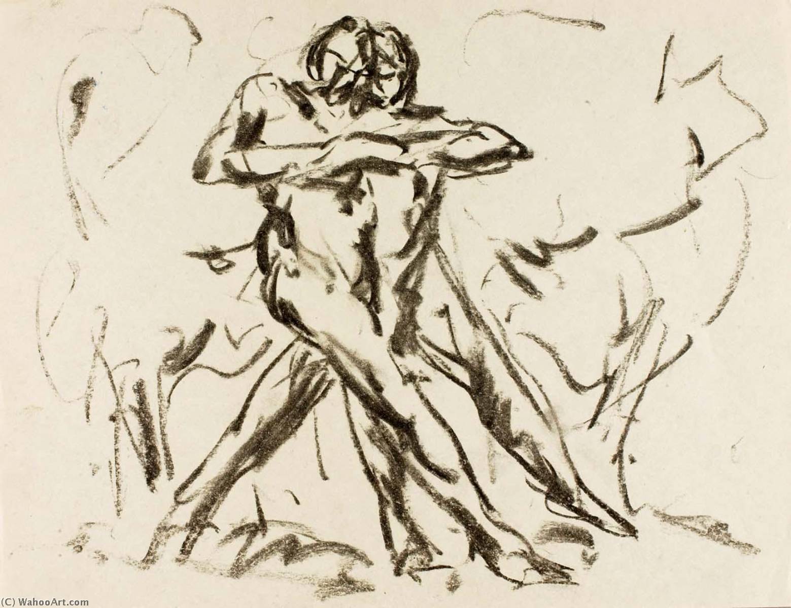 Wikioo.org - Bách khoa toàn thư về mỹ thuật - Vẽ tranh, Tác phẩm nghệ thuật Alfred Henry Maurer - Nude Dancers