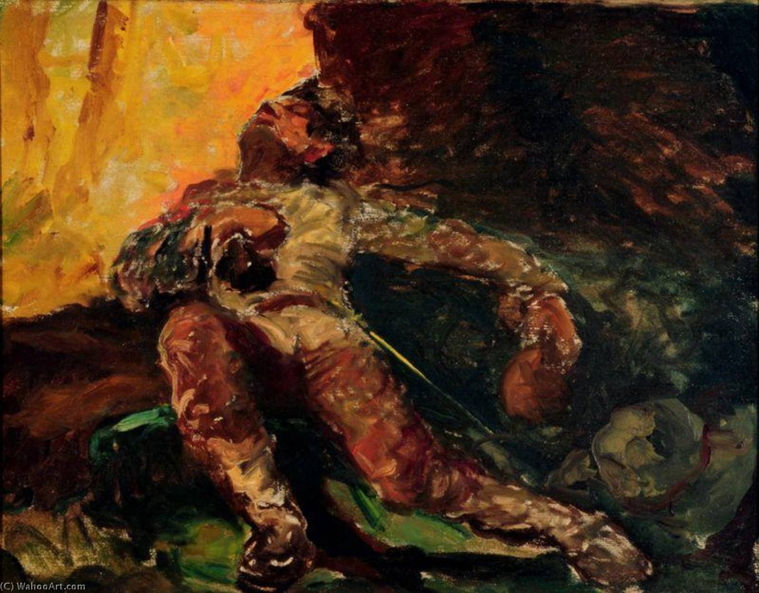 WikiOO.org - Encyclopedia of Fine Arts - Målning, konstverk Antonio Parreiras - The Emerald Hunter