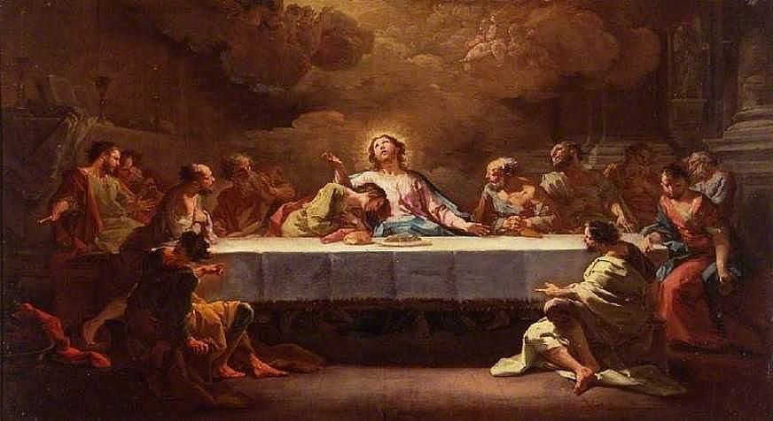Wikioo.org - The Encyclopedia of Fine Arts - Painting, Artwork by Bottega Di Corrado Giaquinto - The Last Supper