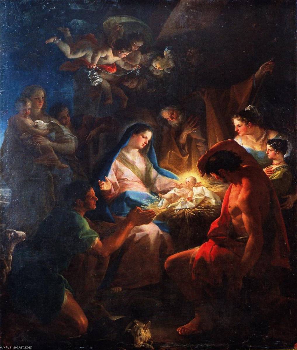 WikiOO.org - دایره المعارف هنرهای زیبا - نقاشی، آثار هنری Bottega Di Corrado Giaquinto - Nativity