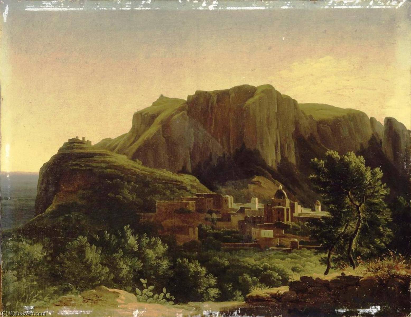 WikiOO.org - Енциклопедия за изящни изкуства - Живопис, Произведения на изкуството Anne Louis Girodet De Roussy Trioson - Landscape of the Neapolitan Coutryside