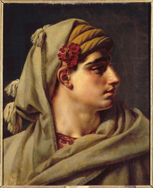 Wikioo.org - The Encyclopedia of Fine Arts - Painting, Artwork by Anne Louis Girodet De Roussy Trioson - Head of a Mameluck