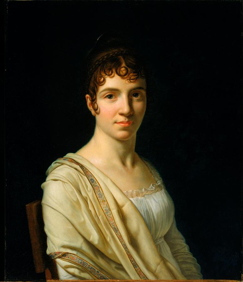 WikiOO.org - Encyclopedia of Fine Arts - Malba, Artwork Anne Louis Girodet De Roussy Trioson - Madame Cabanis (Charlotte Félicité Grouchy)