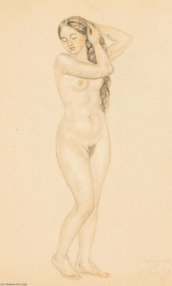 Wikioo.org - The Encyclopedia of Fine Arts - Painting, Artwork by Boris Mikhaylovich Kustodiev - Nude
