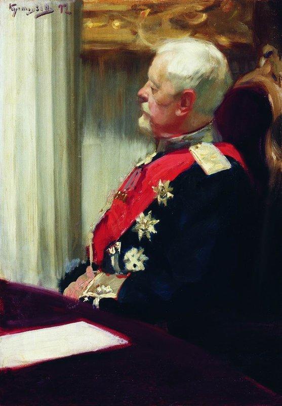 Wikioo.org - The Encyclopedia of Fine Arts - Painting, Artwork by Boris Mikhaylovich Kustodiev - General Roop