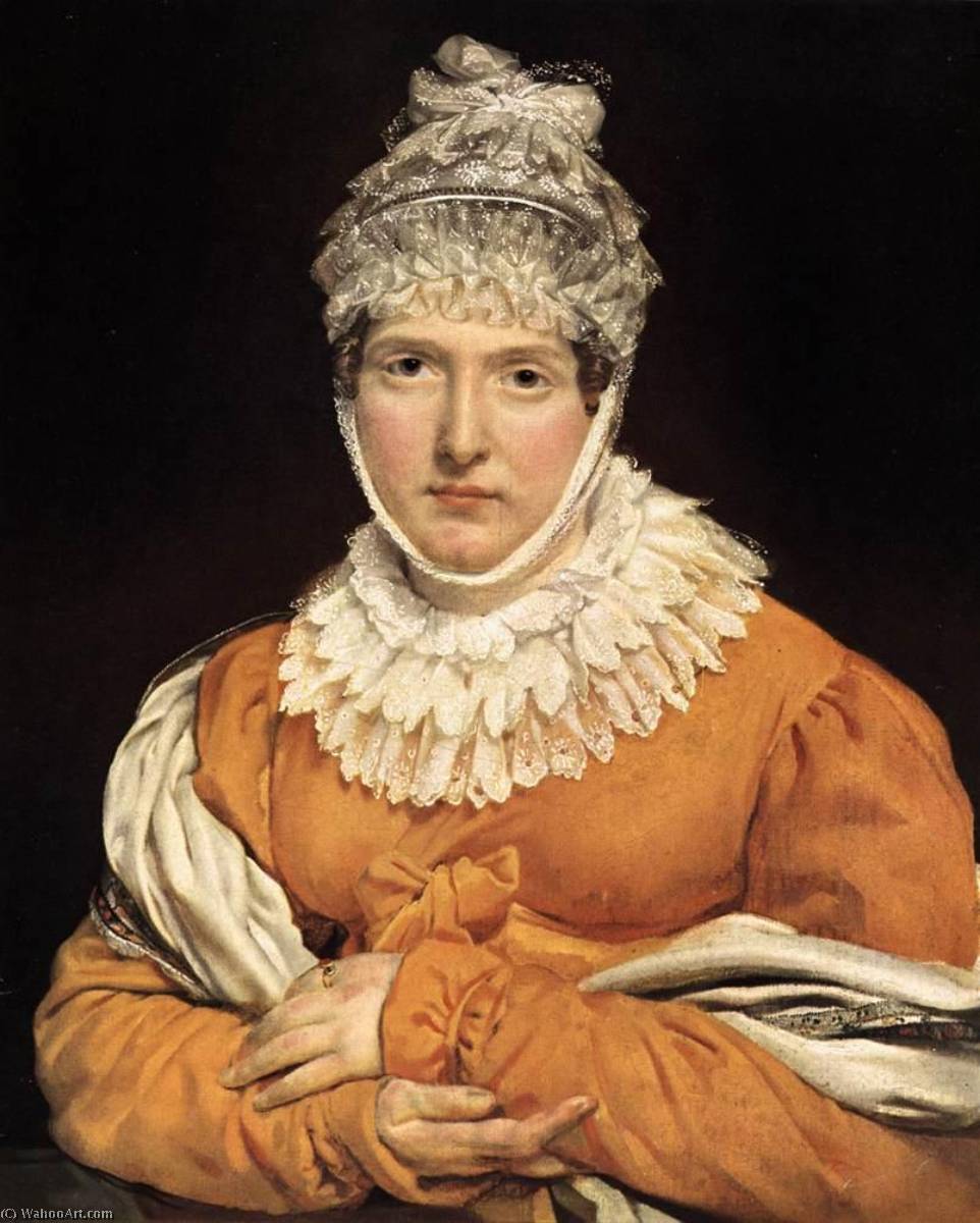WikiOO.org - دایره المعارف هنرهای زیبا - نقاشی، آثار هنری Baron Gros Antoine Jean - Portrait of Madame Récamier