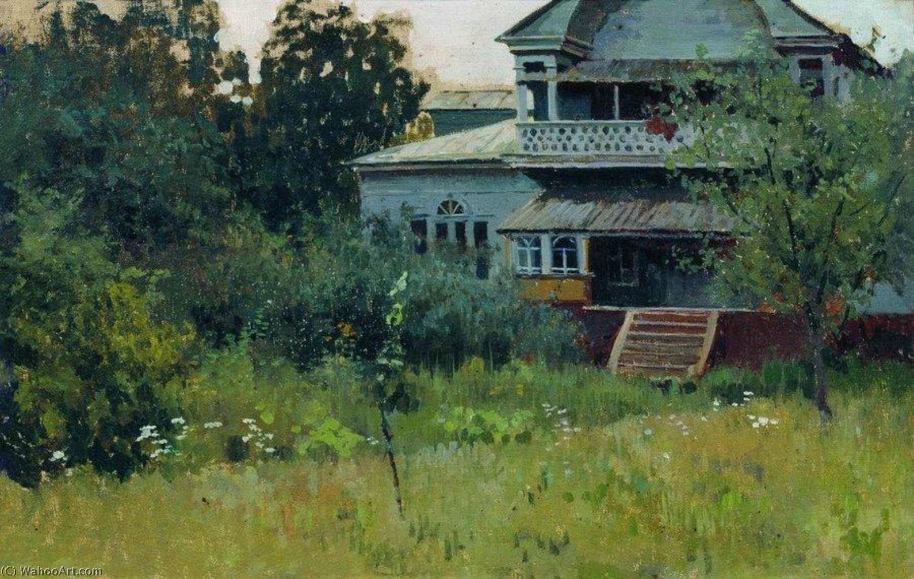 WikiOO.org - אנציקלופדיה לאמנויות יפות - ציור, יצירות אמנות Alexei Stepanov - Mansion in Summer