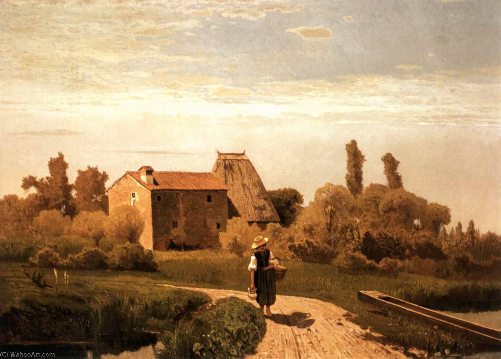 Wikioo.org - The Encyclopedia of Fine Arts - Painting, Artwork by Guglielmo Ciardi - May Morning