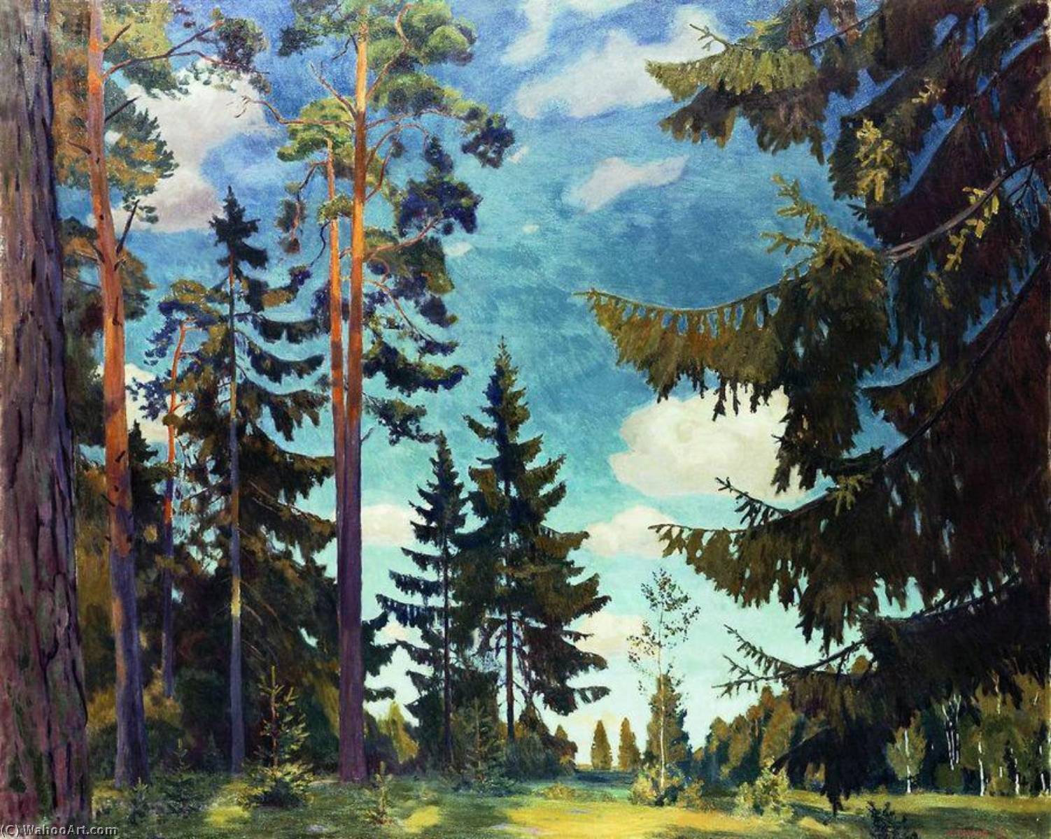 WikiOO.org - Енциклопедія образотворчого мистецтва - Живопис, Картини
 Arkady Rylov - Evening Silence