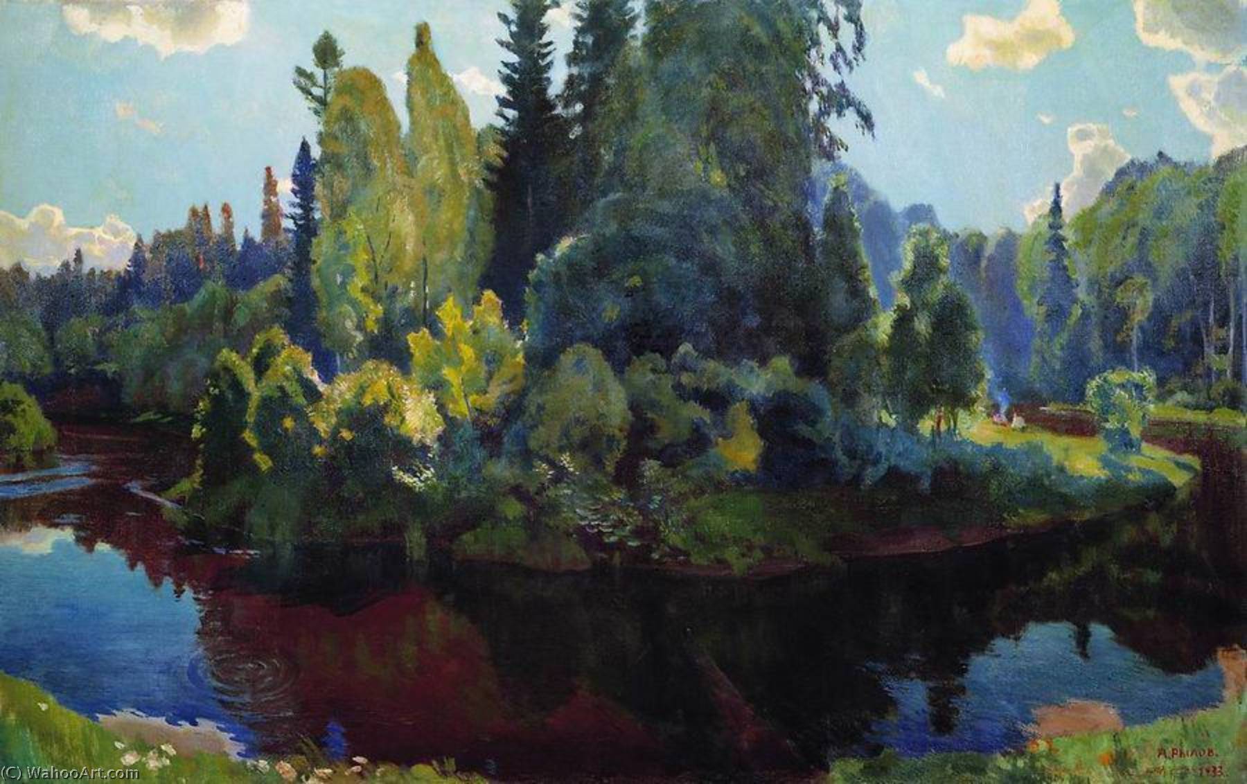 Wikioo.org - สารานุกรมวิจิตรศิลป์ - จิตรกรรม Arkady Rylov - Landscape