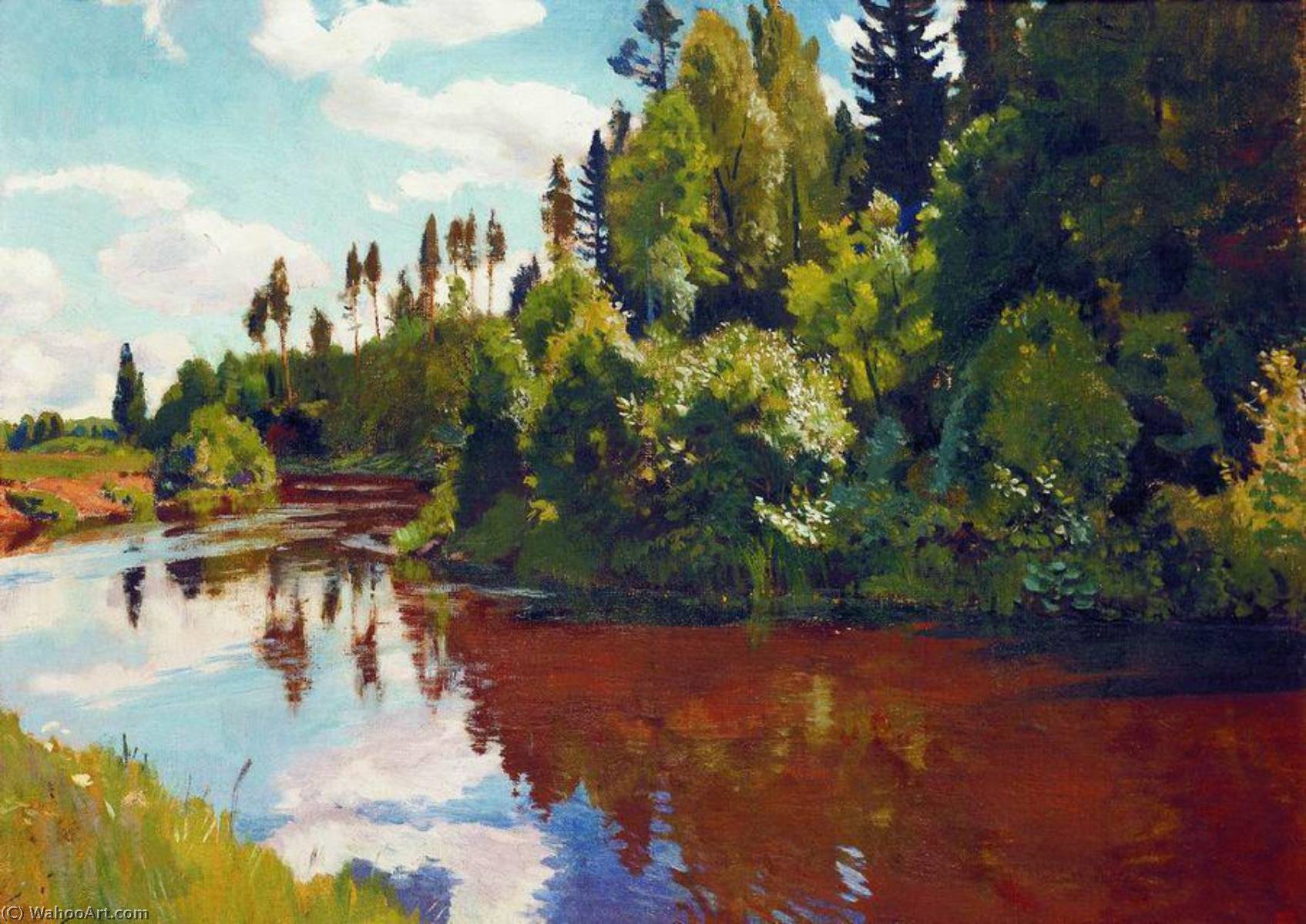 WikiOO.org - Encyclopedia of Fine Arts - Festés, Grafika Arkady Rylov - The Mouth of the Orlinka River