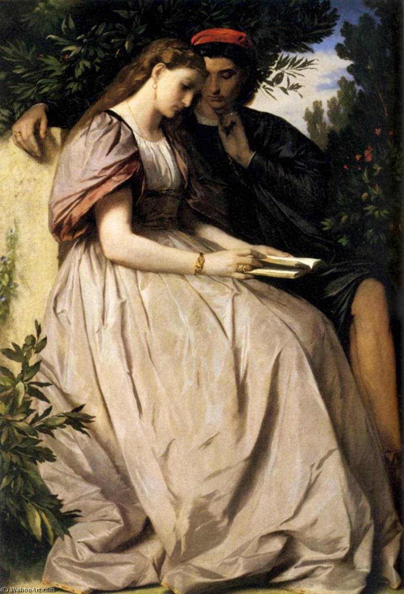 Wikioo.org - The Encyclopedia of Fine Arts - Painting, Artwork by Anselm Feuerbach - Italiano Paolo e Francesca