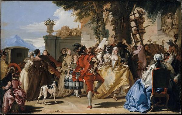 Wikioo.org - The Encyclopedia of Fine Arts - Painting, Artwork by Giandomenico Tiepolo - A Dance in the Country