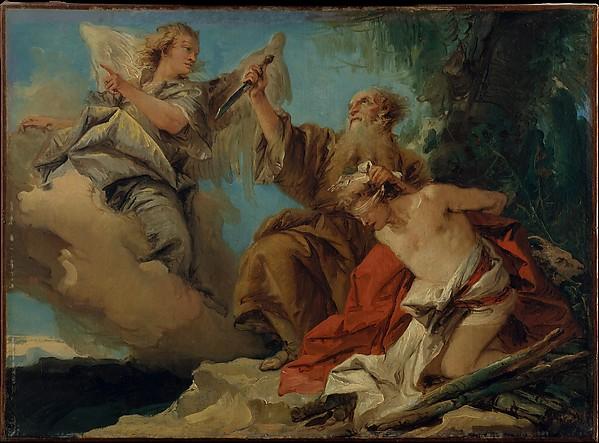 Wikioo.org – La Enciclopedia de las Bellas Artes - Pintura, Obras de arte de Giandomenico Tiepolo - el sacrificio de Isaac