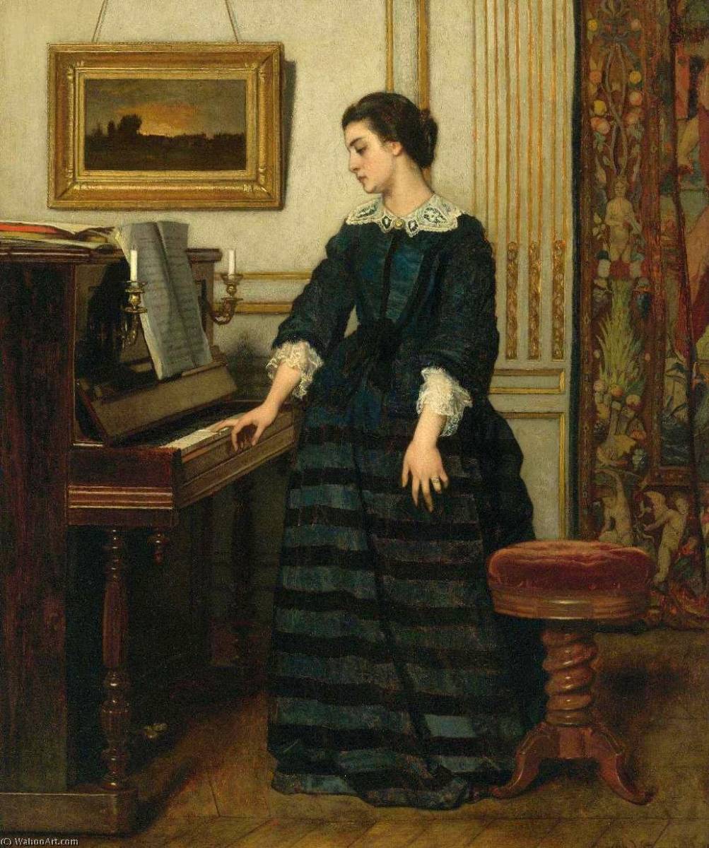 Wikioo.org - The Encyclopedia of Fine Arts - Painting, Artwork by Alfred Émile Léopold Stevens - L'Absence
