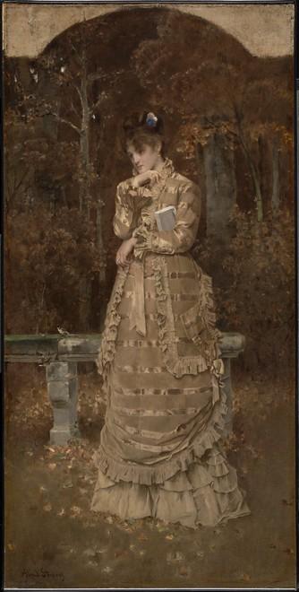 Wikioo.org - The Encyclopedia of Fine Arts - Painting, Artwork by Alfred Émile Léopold Stevens - Fall