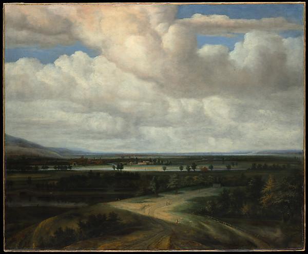 Wikoo.org - موسوعة الفنون الجميلة - اللوحة، العمل الفني Philips De Koninck - A Panoramic Landscape with a Country Estate
