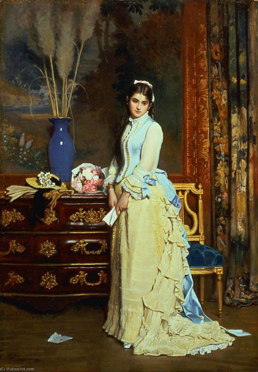 Wikioo.org – L'Encyclopédie des Beaux Arts - Peinture, Oeuvre de Charles Baugniet - indécision