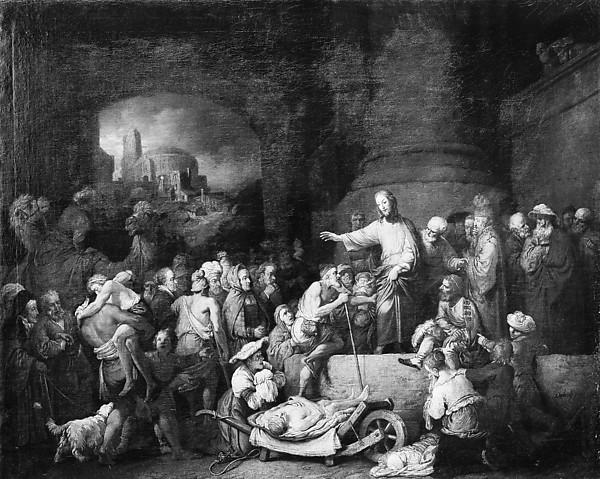 WikiOO.org - Encyclopedia of Fine Arts - Maľba, Artwork Christian Wilhelm Ernst Dietrich Dietrich - Christ Healing the Sick