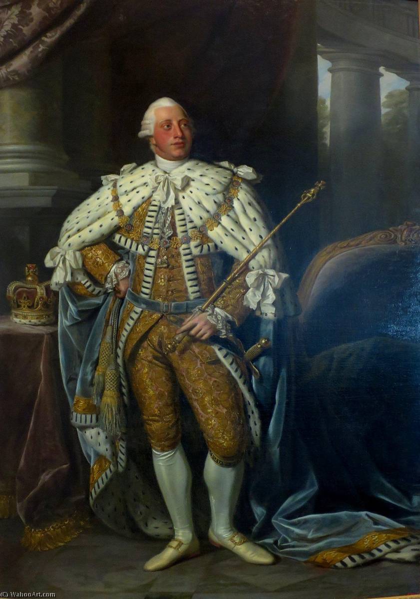 WikiOO.org - Encyclopedia of Fine Arts - Maleri, Artwork Nathaniel Dance-Holland - King George III
