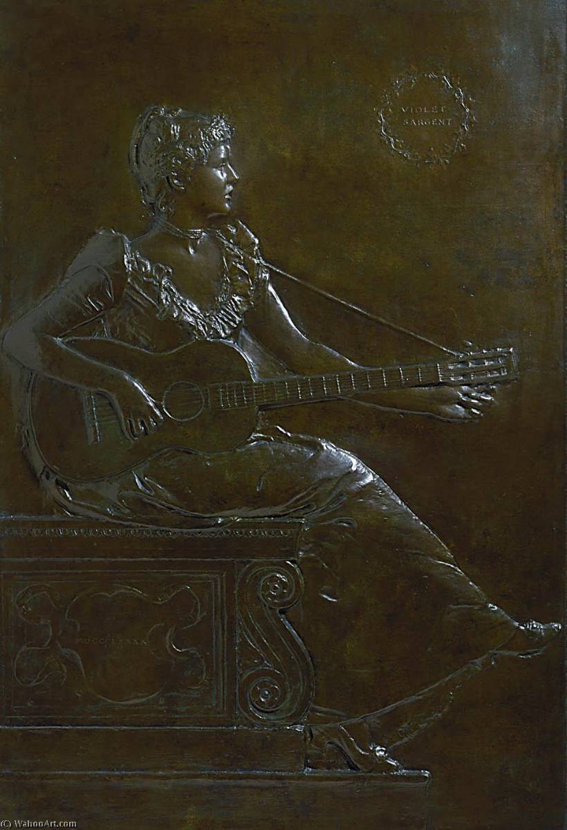 WikiOO.org - אנציקלופדיה לאמנויות יפות - ציור, יצירות אמנות Augustus Saint Gaudens - Violet Sargent