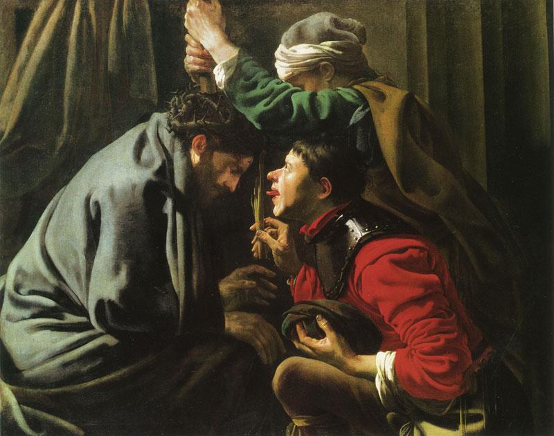 WikiOO.org - Encyclopedia of Fine Arts - Lukisan, Artwork Hendrick Terbrugghen - The Mocking of Christ