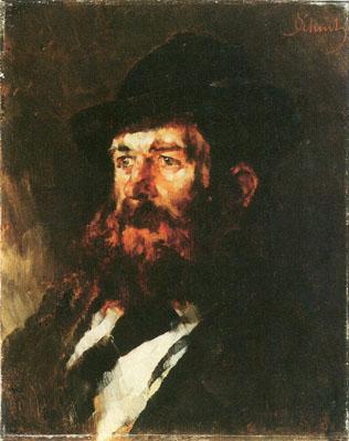Wikioo.org - The Encyclopedia of Fine Arts - Painting, Artwork by Carl Eduard Schuch - Portrait of the painter Karl Hagemeister